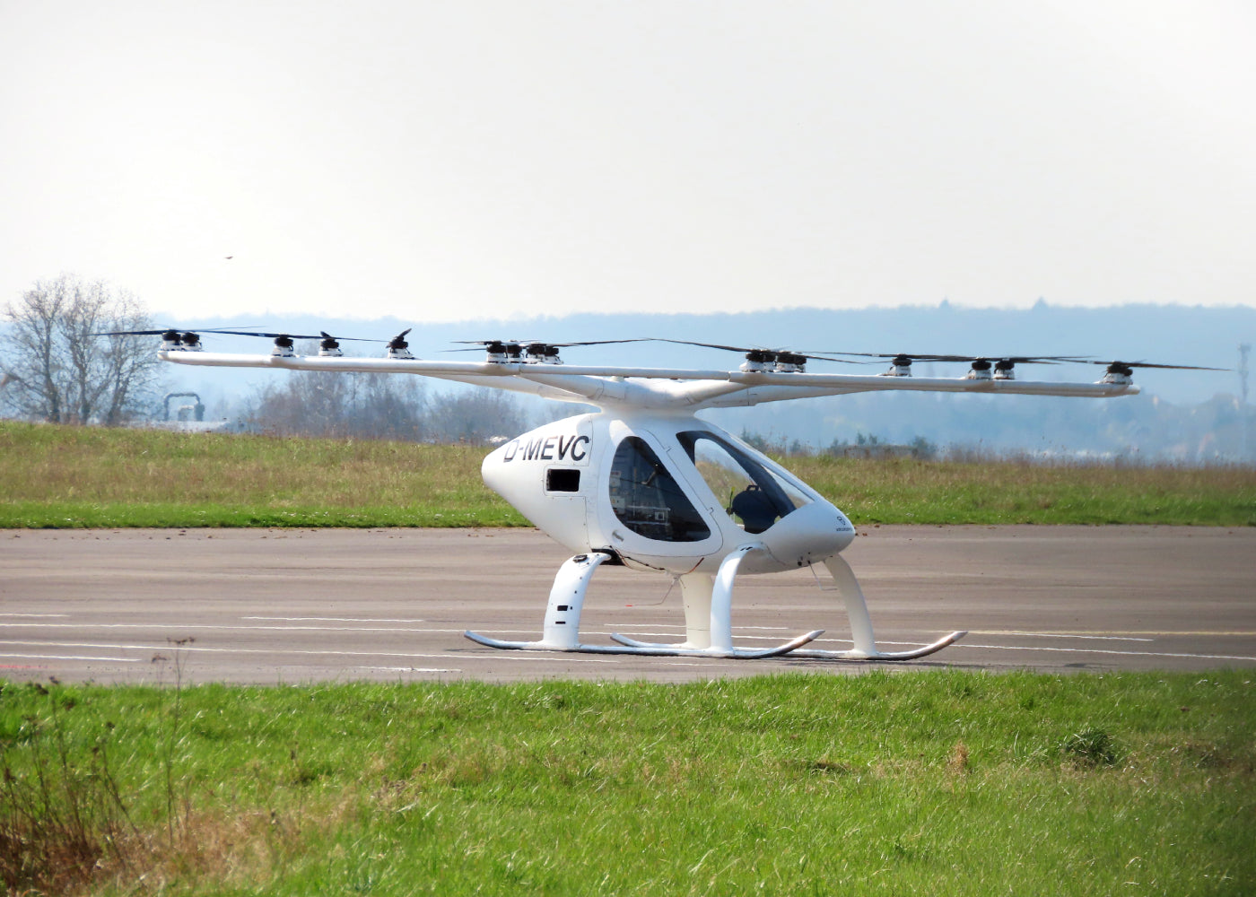 Volocopter nimmt an akustischen Tests am Flughafen Pontoise teil