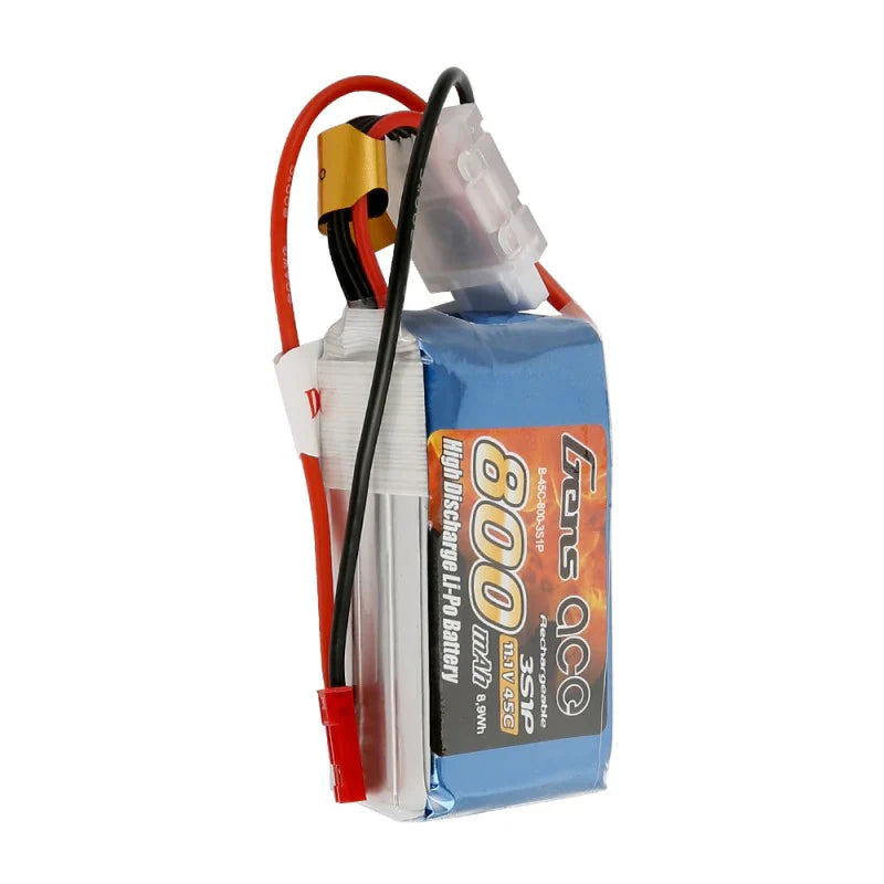 Gens Ace Lipo 800mAh 11.1V 45C 3S1P Lipo Akkupack - LiPo24.de