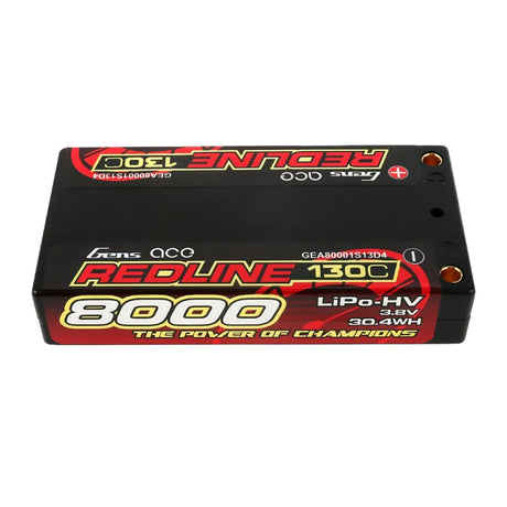 Gens Ace Redline Serie 8000mAh 3,8V 130C 1S2P HardCase #58 HV Lipo Batterie - LiPo24.de