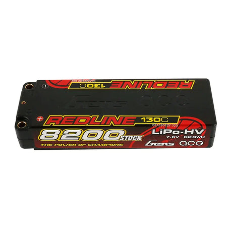 Gens Ace Redline Series 8200mAh 7,6V 130C 2S1P HardCase 58# HV Lipo Akku - LiPo24.de