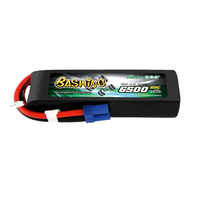 Gens Ace 6500 mAh 11,1 V 60 C 3S1P Lipo-Akku mit XT90-Bashing-Serie - LiPo24.de