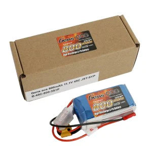 Gens Ace Lipo 800mAh 11.1V 45C 3S1P Lipo Akkupack - LiPo24.de