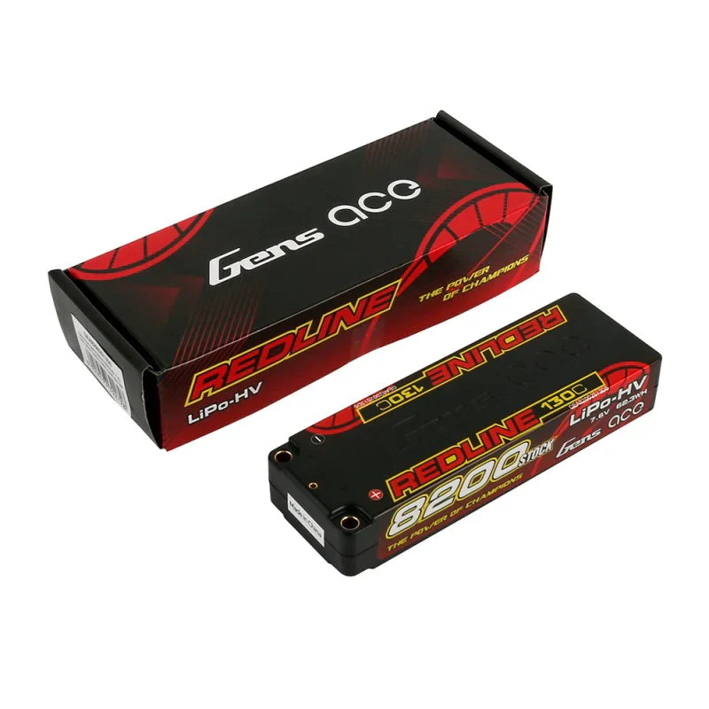 Gens Ace Redline Series 8200mAh 7,6V 130C 2S1P HardCase 58# HV Lipo Akku - LiPo24.de