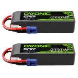 Ovonic Car 4S 9000mAh Lipo Akku 120C 14,8V RC Lipo Akku mit EC5 Stecker (2 Stück)