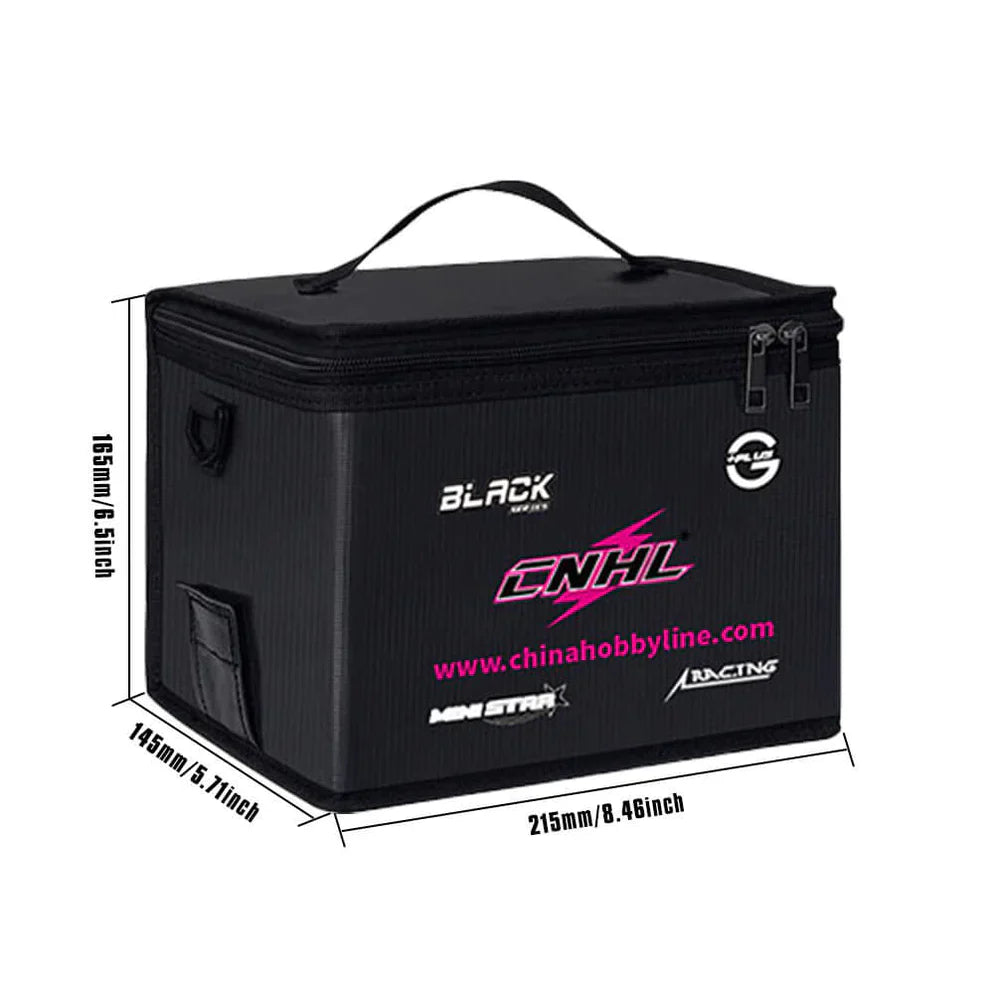 CNHL Lipo Safe Bag schwarz mit Tragegurt