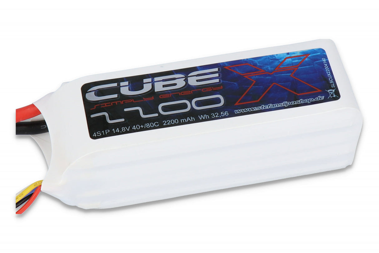 SLS X-CUBE 2200MAH 4S1P 14,8V 40C/80C - LiPo24.de