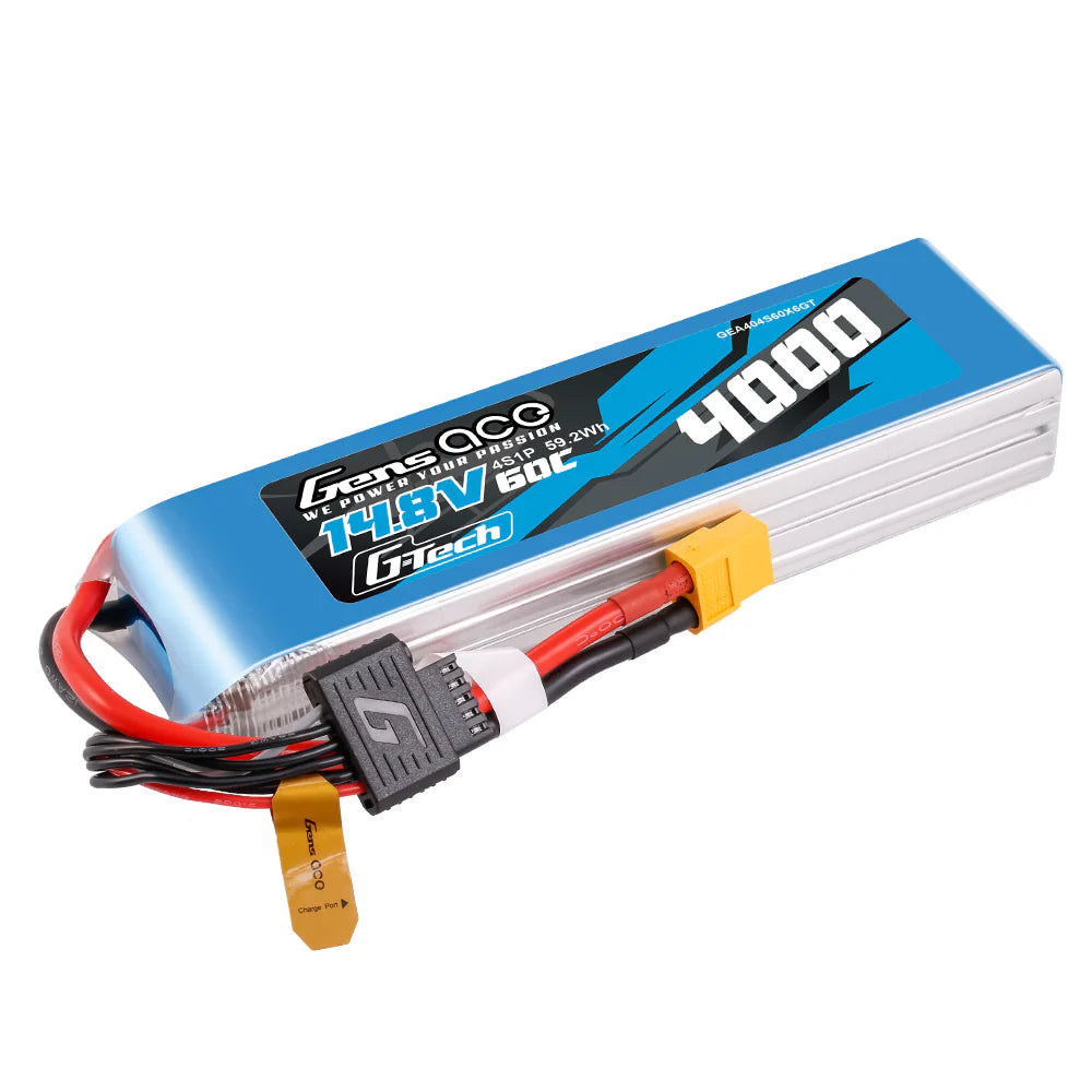 Gens Ace G-Tech 4S LiPo Akku 4000mAh 14,8V 60C 4S1P XT60 LIPO-Akkupack