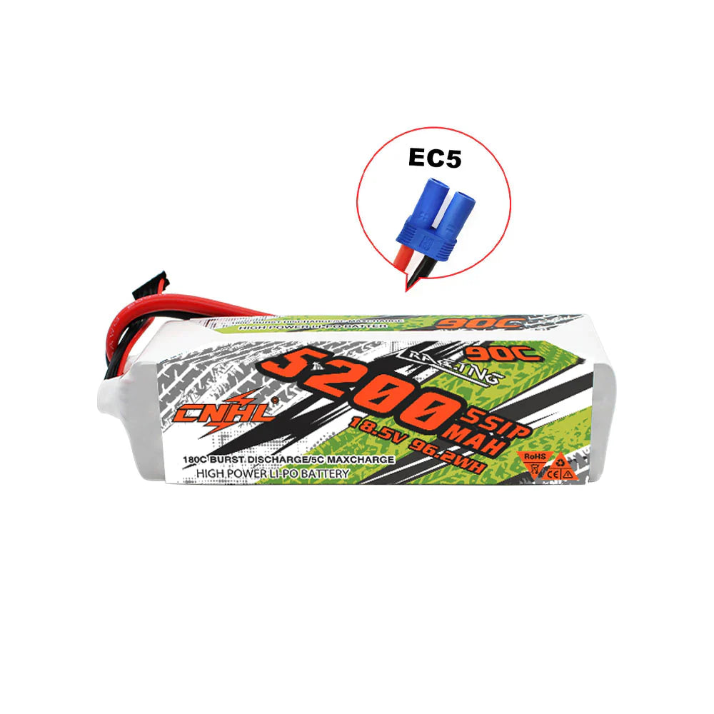 CNHL Racing Series 5S 5200mAh 18,5V 90C EC5 Lipo Akku