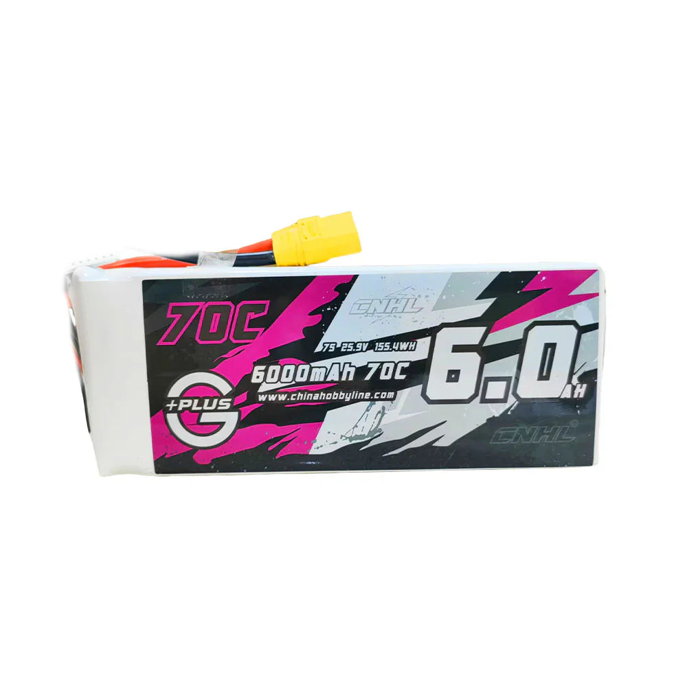 CNHL G+Plus 7S 6000mAh 25,9V 7S 70C Lipo Akku mit XT90-Stecker