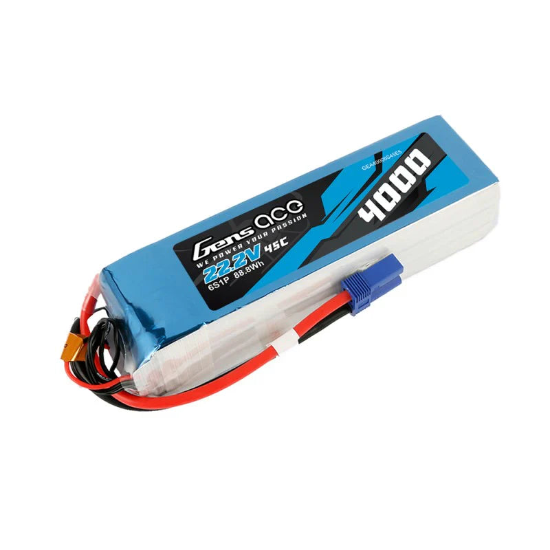 Gens Ace 4000mAh 22,2V 45C 6S1P Lipo-Akkupack - LiPo24.de