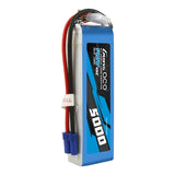 Gens Ace 5000mAh 14,8V 45C 4S1P Heli Lipo Akku mit EC5 Stecker - LiPo24.de