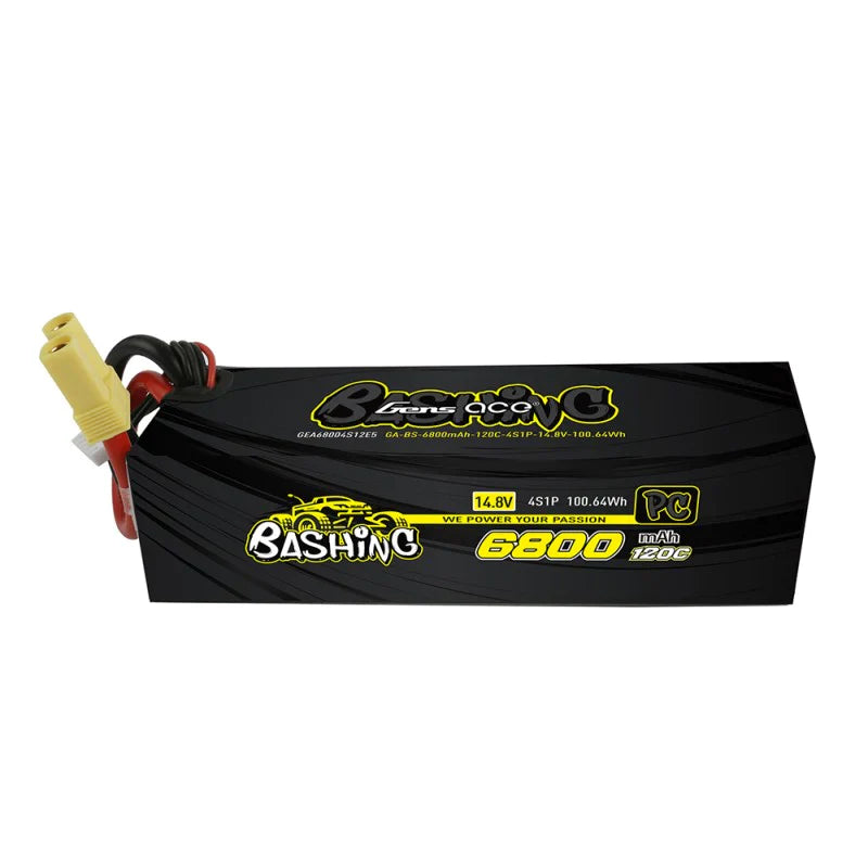 Gens Ace 6800mAh 14,8V 120C 4S1P Lipo-Akkupack mit EC5-Bashing-Serie - LiPo24.de