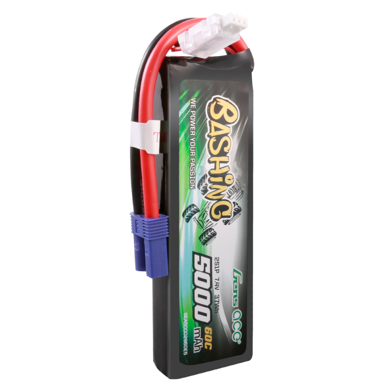 Gens Ace 2S 5000mAh 7,4V 2S1P 60C Lipo EC5