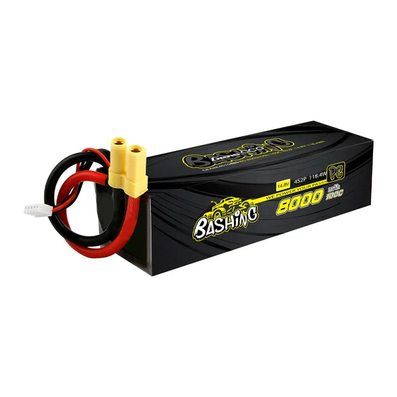 Gens Ace 8000mAh 14,8V 100C 4S2P Lipo-Akkupack mit EC5-Bashing-Serie - LiPo24.de