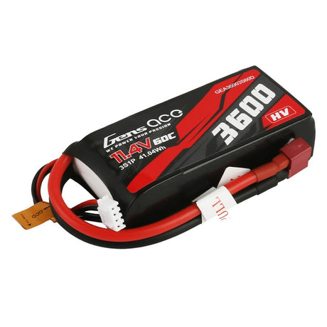 Gens Ace 3600mAh 11,4V 3S1P 60C HV Akku T-Stecker - LiPo24.de