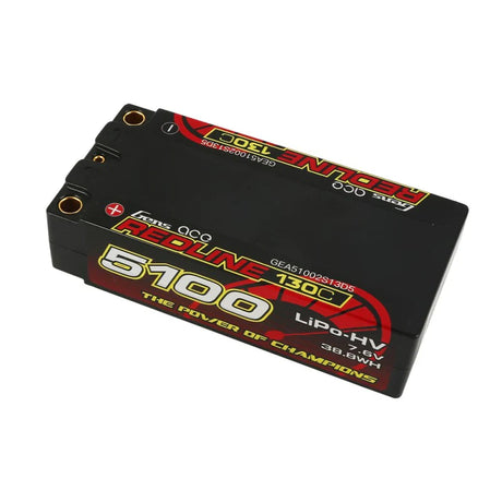 Gens Ace Redline Series 5100mAh 7.6V 130C 2S2P HardCase 65# HV Lipo Akku - LiPo24.de