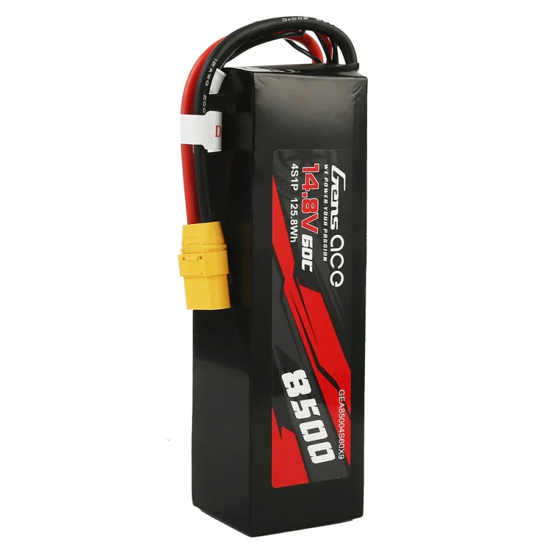 Gens Ace 8500 mAh 14,8 V 60 C 4S1P Lipo-Akku PC-Materialgehäuse mit XT90-Stecker - LiPo24.de