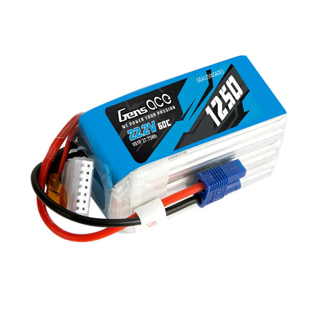 Gens Ace 1250mAh 22,2V 60C 6S1P Lipo-Akkupack - LiPo24.de