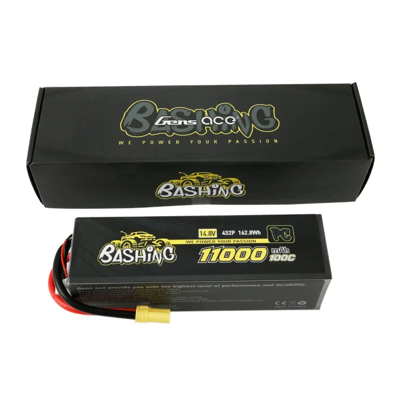 Gens Ace 11000mAh 14,8V 100C 4S2P Lipo-Akkupack EC5 - LiPo24.de