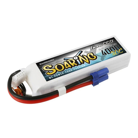 Gens Ace Soaring 4000mAh 14,8V 30C 4S1P Lipo Akkupack mit EC5 Stecker - LiPo24.de