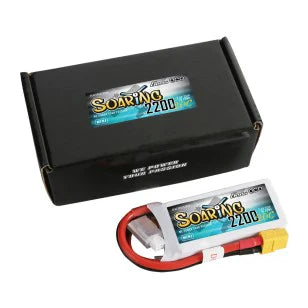 Gens Ace Soaring Mini 2200mAh 7,4V 20C 2S1P Lipo Akkupack mit XT60 Stecker - LiPo24.de