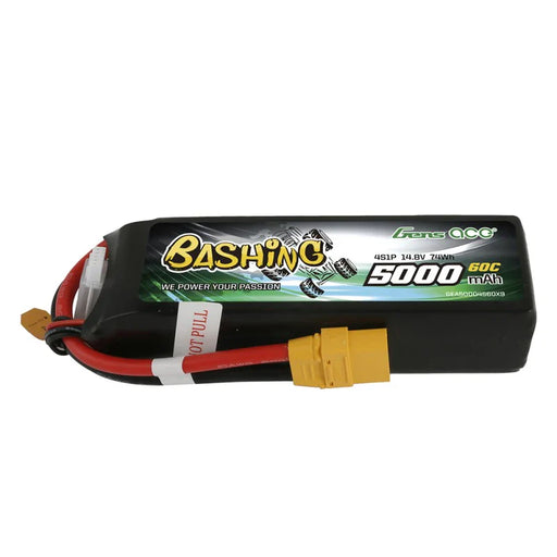 Gens Ace 5000mAh 14,8 V 4S1P 60C Lipo Akku mit XT90 Plug Bashing Serie   LiPo24.de