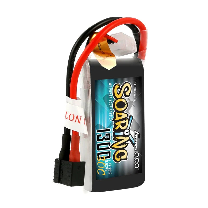 Gens Ace Soaring 1300mAh 7,4V 30C 2S1P Lipo Akkupack mit EC3/XT60/T-Stecker - LiPo24.de