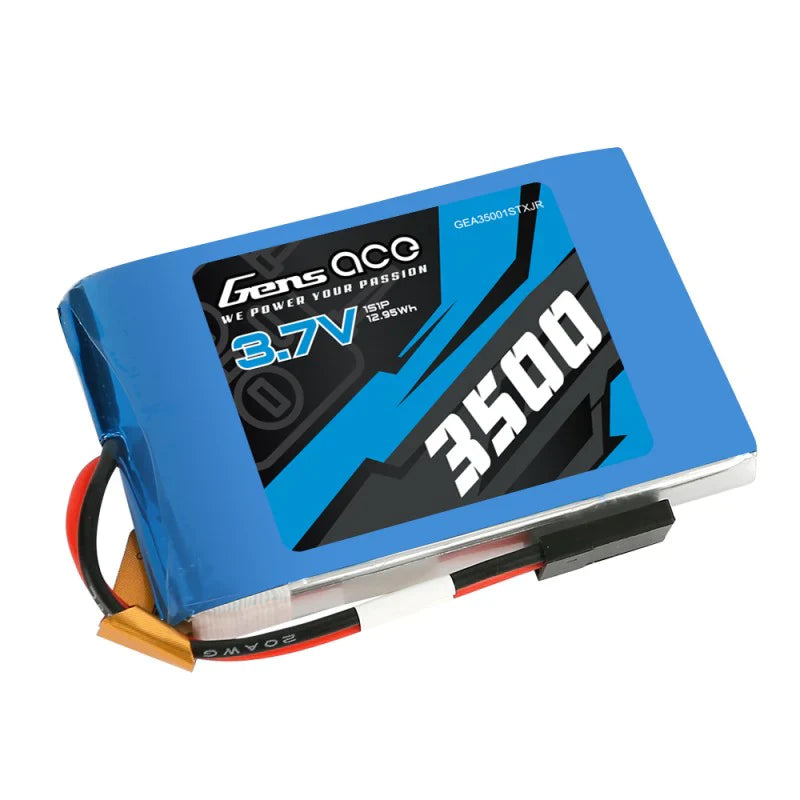 Gens Ace 3500mAh 3,7 V TX 1S1P Lipo-Akku mit JR-Stecker - LiPo24.de