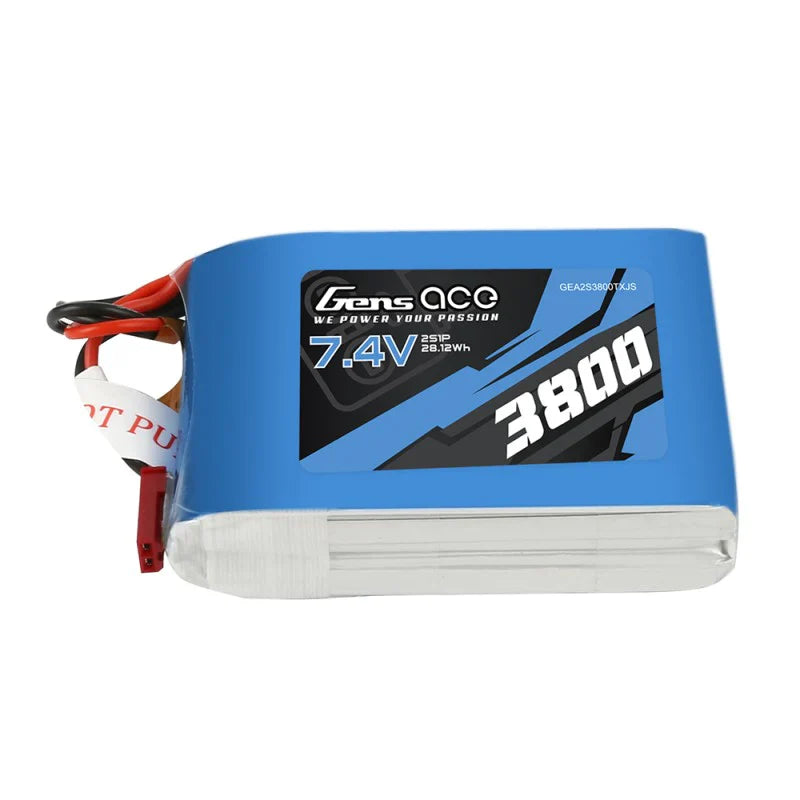 Gens Ace 3800 mAh 7,4 V 2S1P TX Lipo-Akkupack mit JST-SYP-Stecker - LiPo24.de