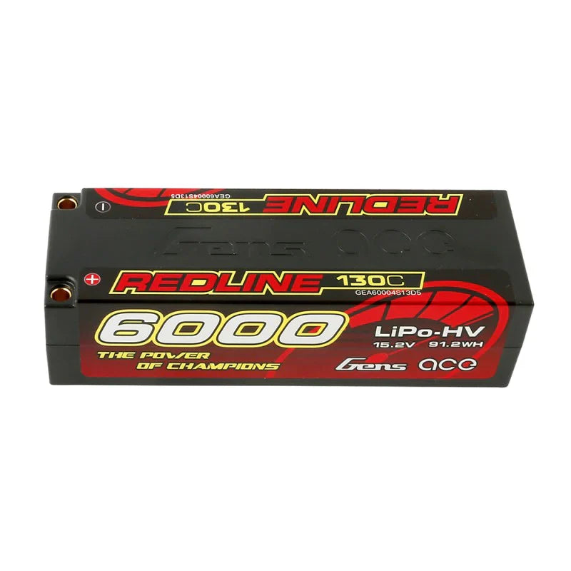 Gens Ace Redline Serie 6000mAh 15,2V 130C 4S1P HardCase HV Ultra LCG - LiPo24.de