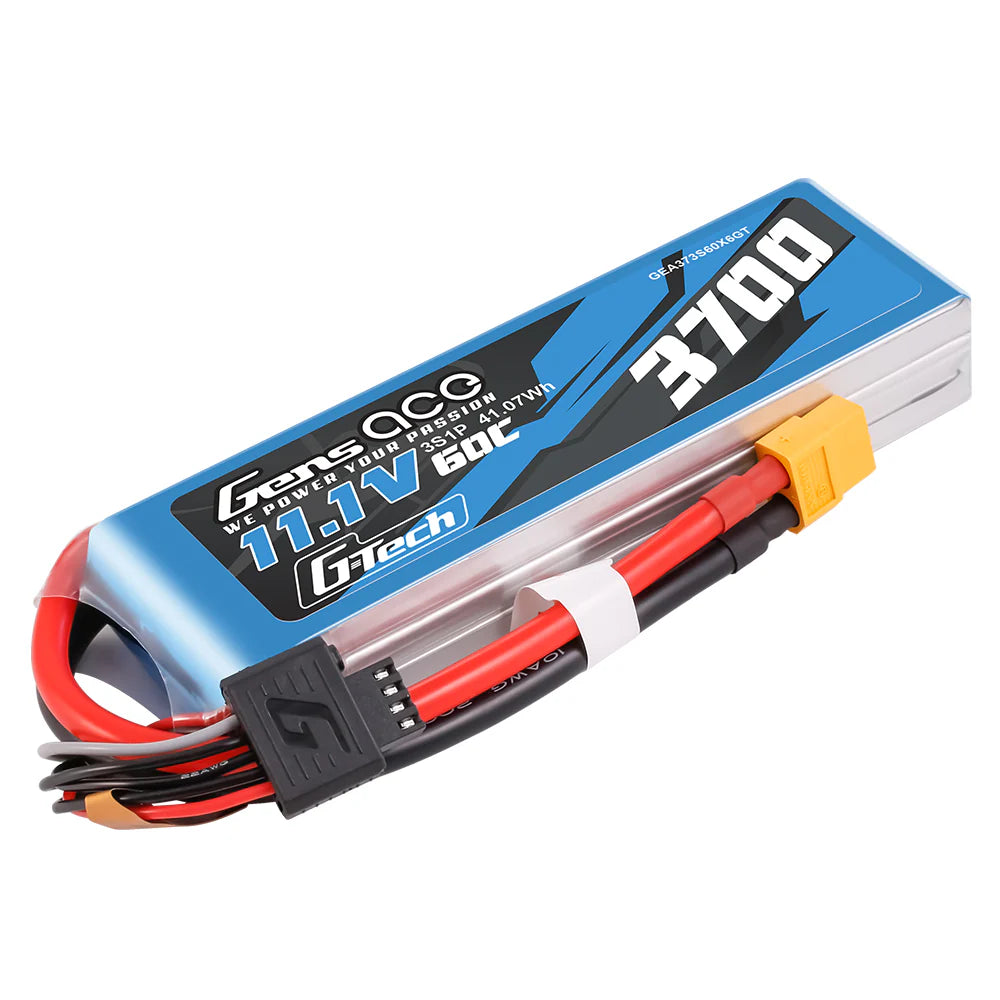 Gens Ace G-Tech 3S LiPo Akku 3700mAh 11,1V 60C 3S1P XT60 LIPO-Akkupack