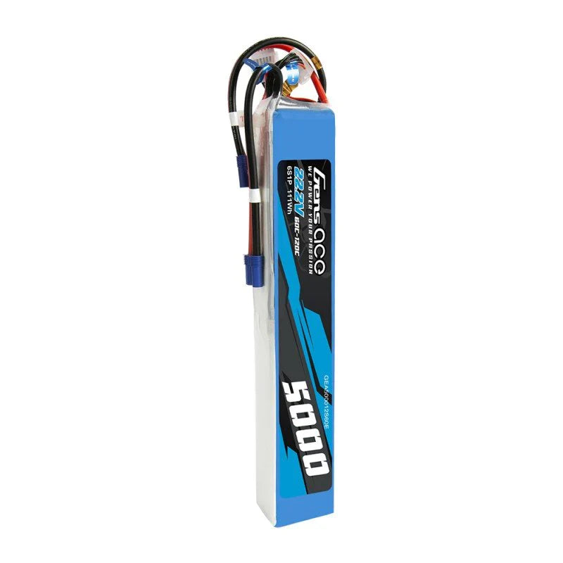 Gens Ace 5000mAh 60/120C 44,4V 12S1P Lipo-Akku - LiPo24.de