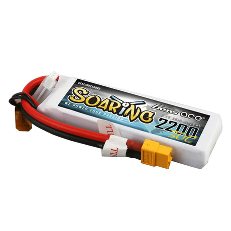 Gens Ace Soaring 2200mAh 7,4V 30C 2S1P Lipo Akkupack mit XT60 Stecker - LiPo24.de