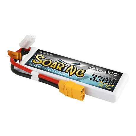 Gens Ace Soaring 3300mAh 7.4V 30C 2S1P Lipo Akkupack mit XT90 Stecker - LiPo24.de