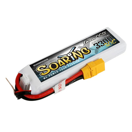 Gens Ace Soaring 3300mAh 11.1V 30C 3S1P Lipo Akkupack mit XT90 Stecker - LiPo24.de