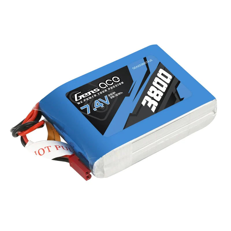 Gens Ace 3800 mAh 7,4 V 2S1P TX Lipo-Akkupack mit JST-SYP-Stecker - LiPo24.de