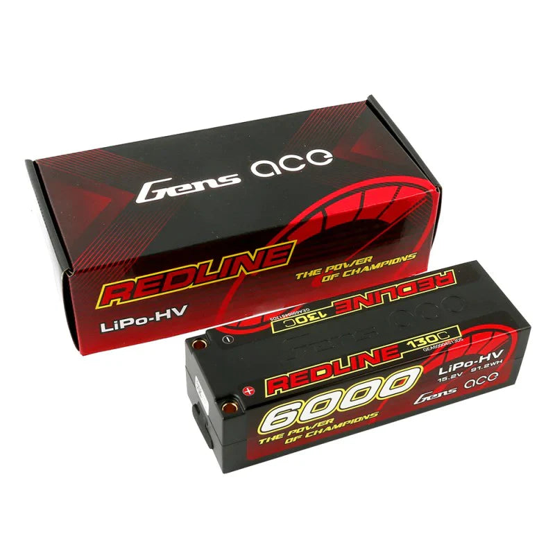 Gens Ace Redline Serie 6000mAh 15,2V 130C 4S1P HardCase HV Ultra LCG - LiPo24.de