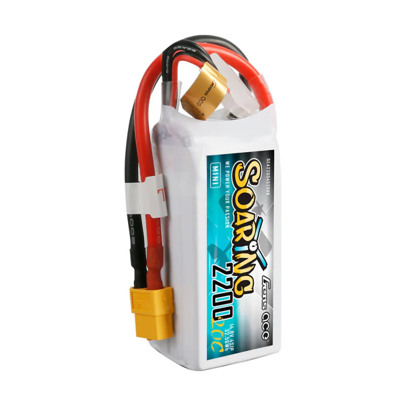 Gens Ace Soaring Mini 2200mAh 14,8V 20C 4S1P Lipo-Akkupack mit XT60-Stecker - LiPo24.de