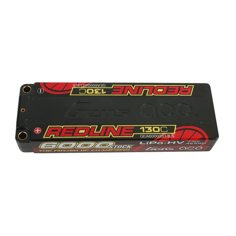 Gens Ace Redline Series 6000mAh 7,6V 130C 2S2P HardCase 57# HV Lipo Akku - LiPo24.de