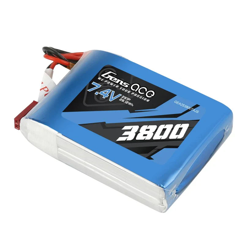 Gens Ace 3800 mAh 7,4 V 2S1P TX Lipo-Akkupack mit JST-SYP-Stecker - LiPo24.de