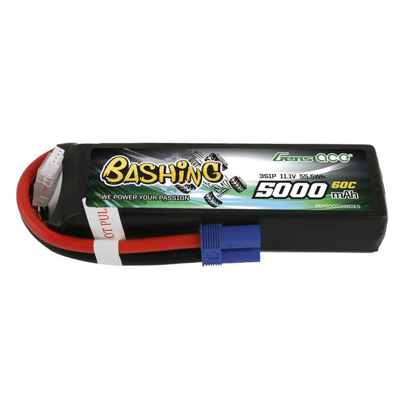 Gens Ace 5000 mAh 11,1 V 3S1P 60C Lipo-Akkupack EC5 - LiPo24.de