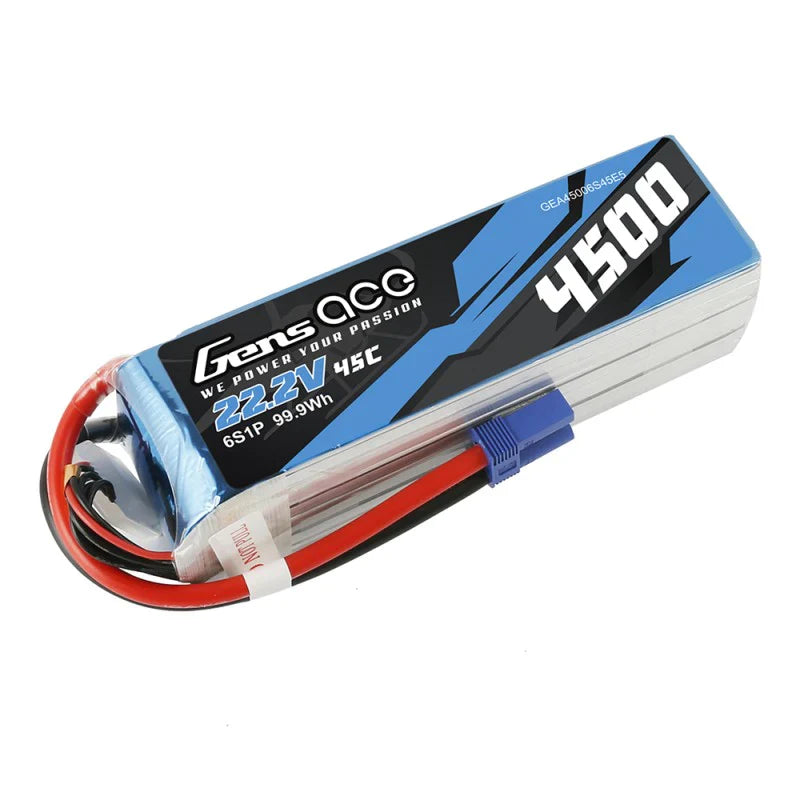 Gens Ace 4500mAh 22,2 V 45 C 6S1P Lipo-Akku für Goblin 500 - LiPo24.de