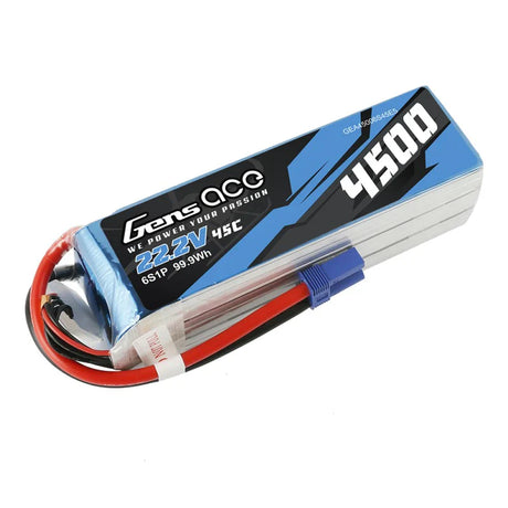 Gens Ace 4500mAh 22,2 V 45 C 6S1P Lipo-Akku für Goblin 500 - LiPo24.de