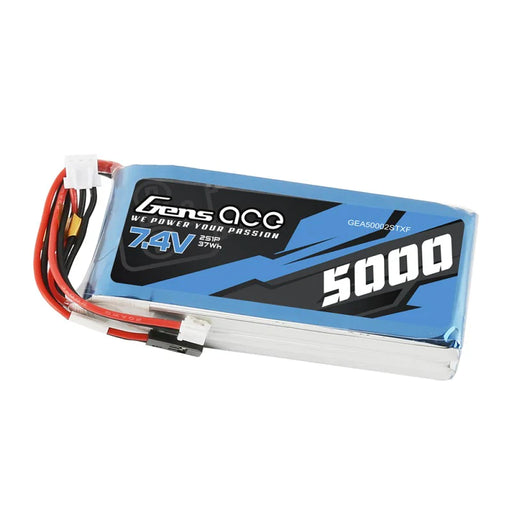 Gens Ace 5000 mAh 7,4 V RX/TX 2S1P Lipo Akkupack   LiPo24.de