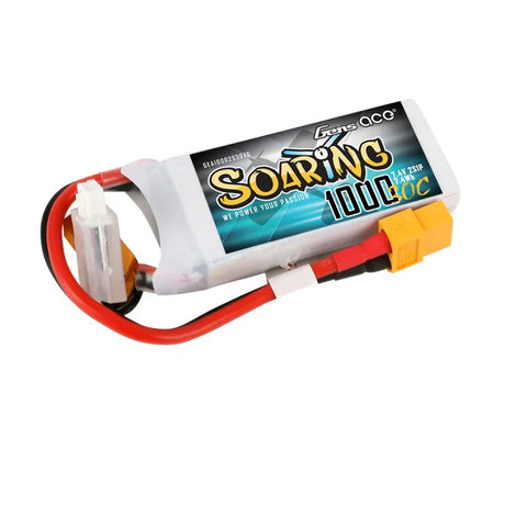 Gens Ace Soaring 1000mAh 7.4V 30C 2S1P Lipo Akkupack mit XT60 Stecker - LiPo24.de