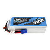 Gens Ace 5100mAh 80C 22,2V 6S1P Lipo-Akkupack mit EC5-Stecker - LiPo24.de