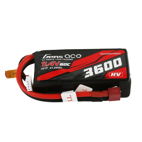 Gens Ace 3600mAh 11,4V 3S1P 60C HV Akku T-Stecker - LiPo24.de