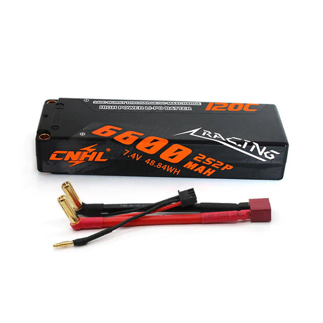 CNHL Racing Series 6600mAh 7.4V 2S 120C Lipo Akku Hardcase Dean Plug