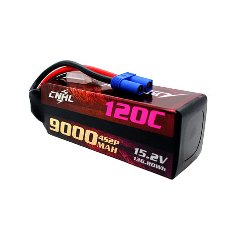 CNHL Racing Series 4S 9000mAh 15,2V 120C LiHV EC5 Lipo Akku