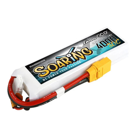 Gens Ace Soaring 4000mAh 11.1V 30C 3S1P Lipo Akkupack mit XT90 Stecker - LiPo24.de